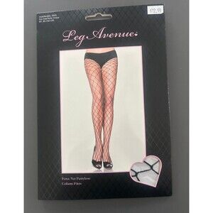 Leg Avenue Black Fence Net Tights  Women’s  Size Onesize